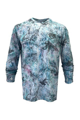 Apex V2 Uzun Kollu Balıkçı Tişört - Hammerhead - Mavi