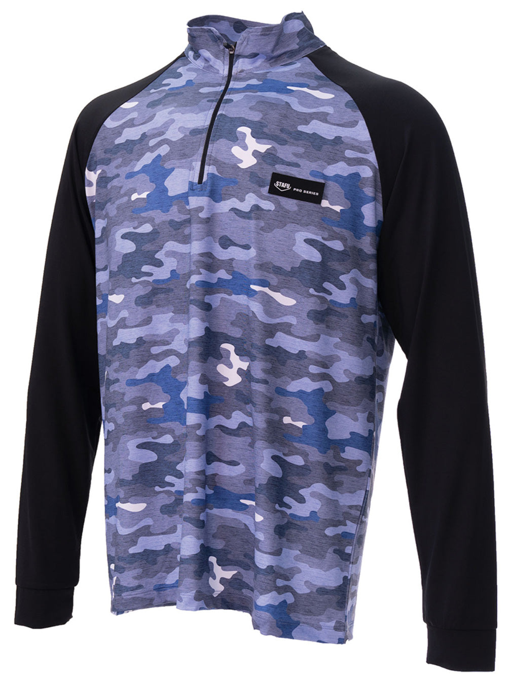 Aboard Half Zip UV Protection Performance T-shirt - Blue