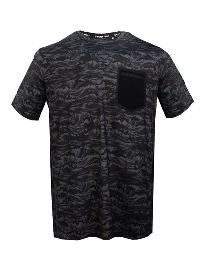 Ahoy UV Korumalı T-shirt - Signature Siyah