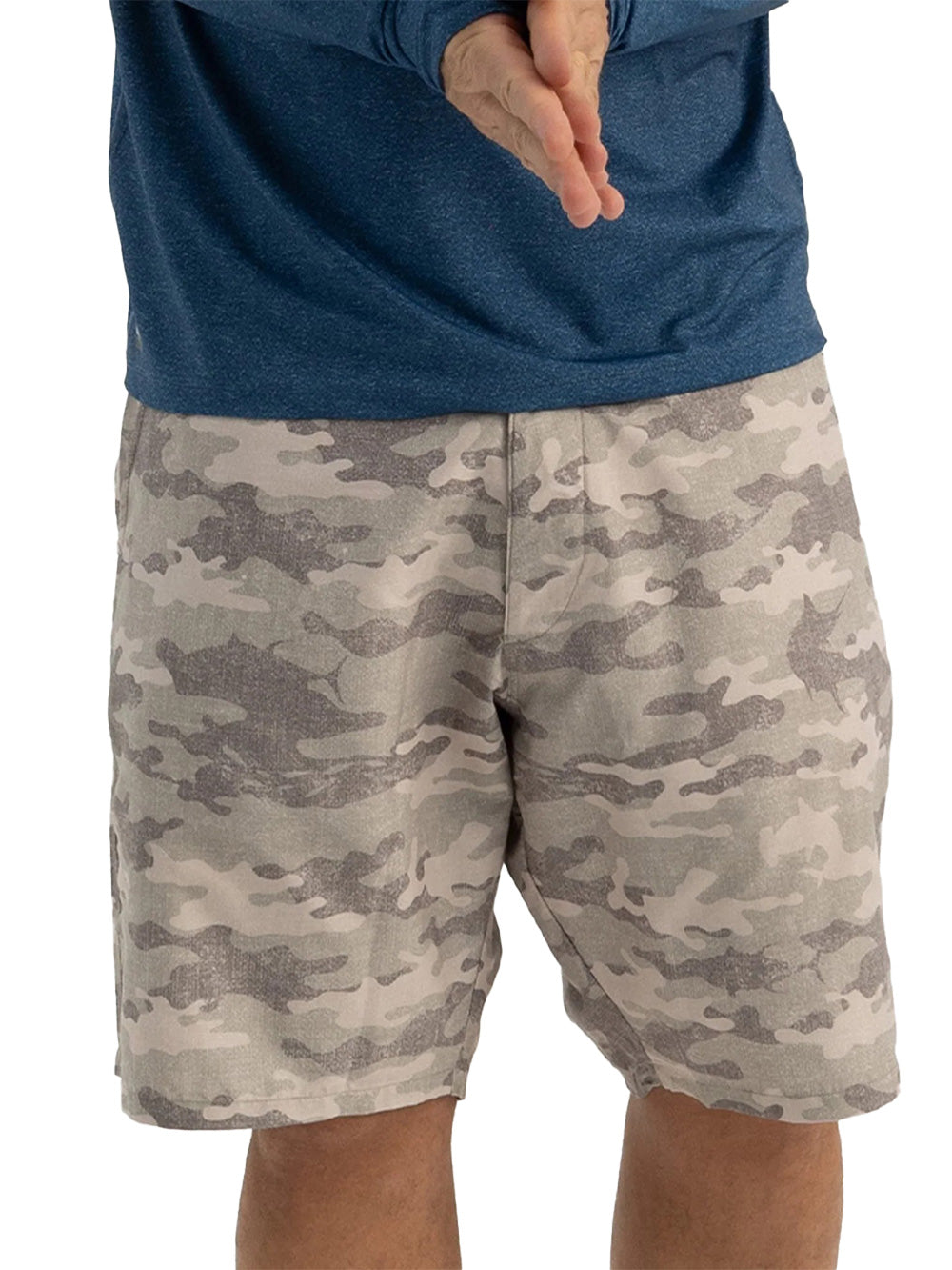 Andaman Adjustable Waist Shorts - Camo Brown