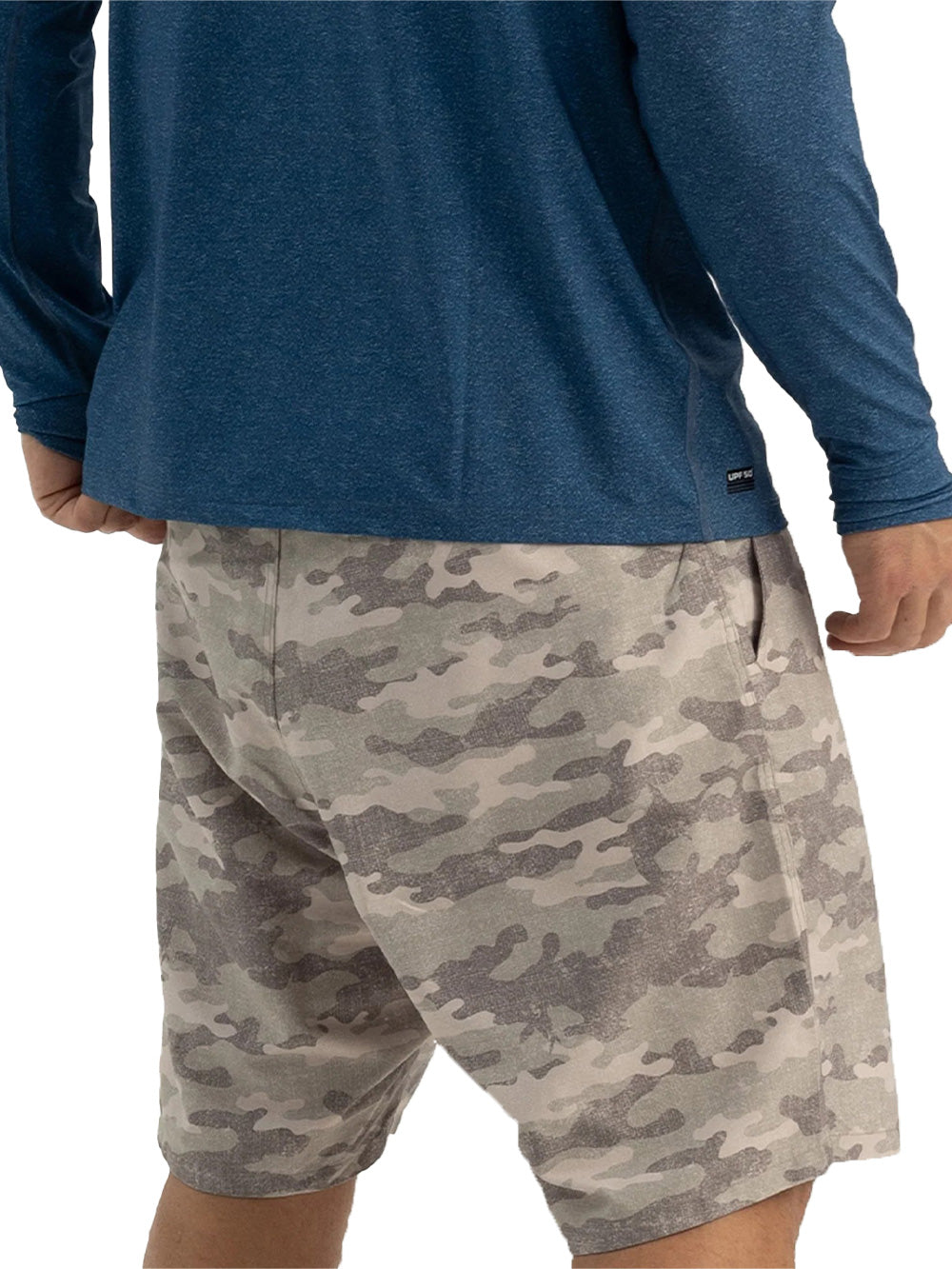Andaman Adjustable Waist Shorts - Camo Brown