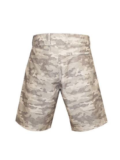 Andaman Adjustable Waist Shorts - Camo Brown