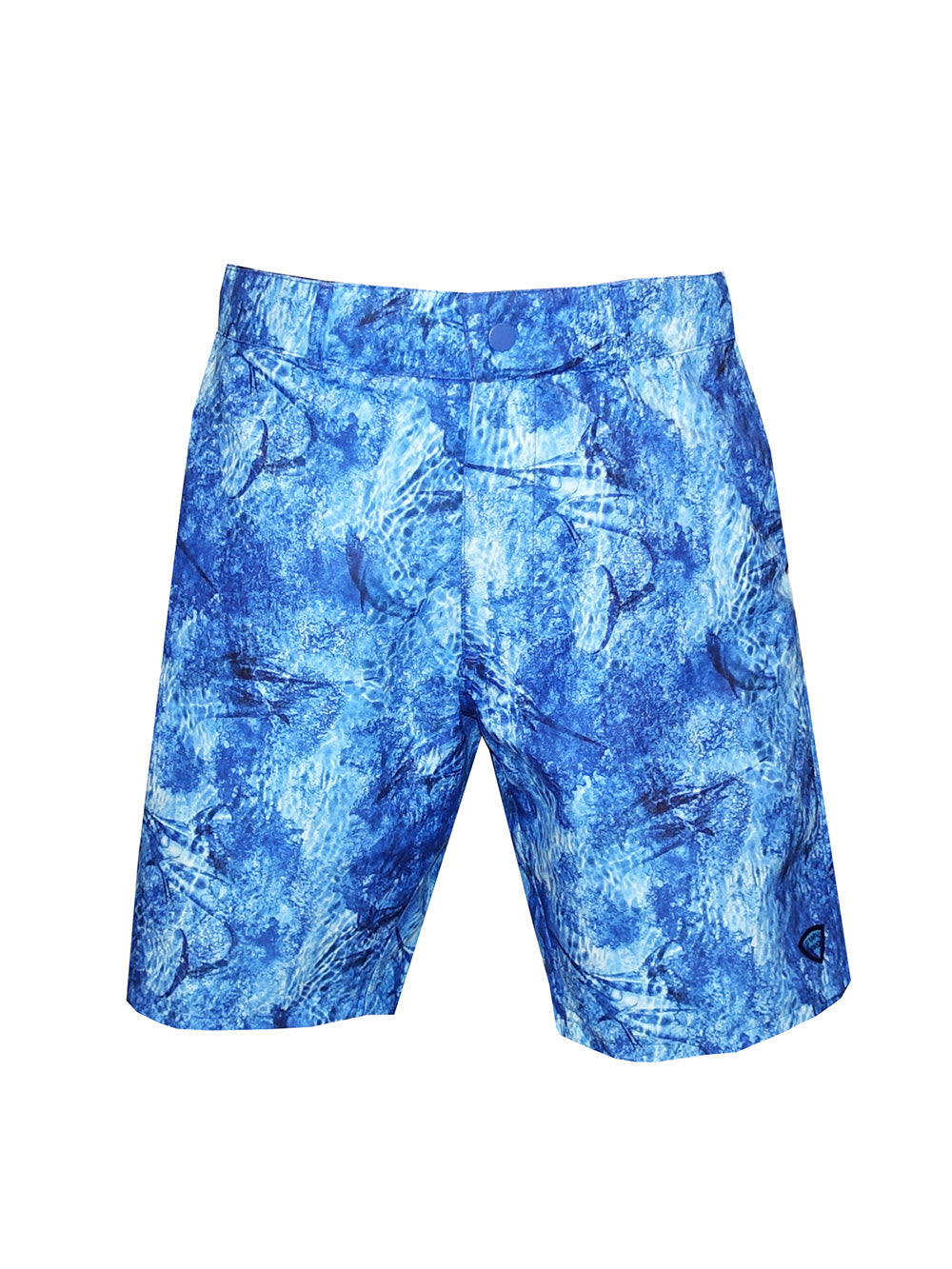 Andaman Adjustable Waist Shorts - Marlin Mania Blue