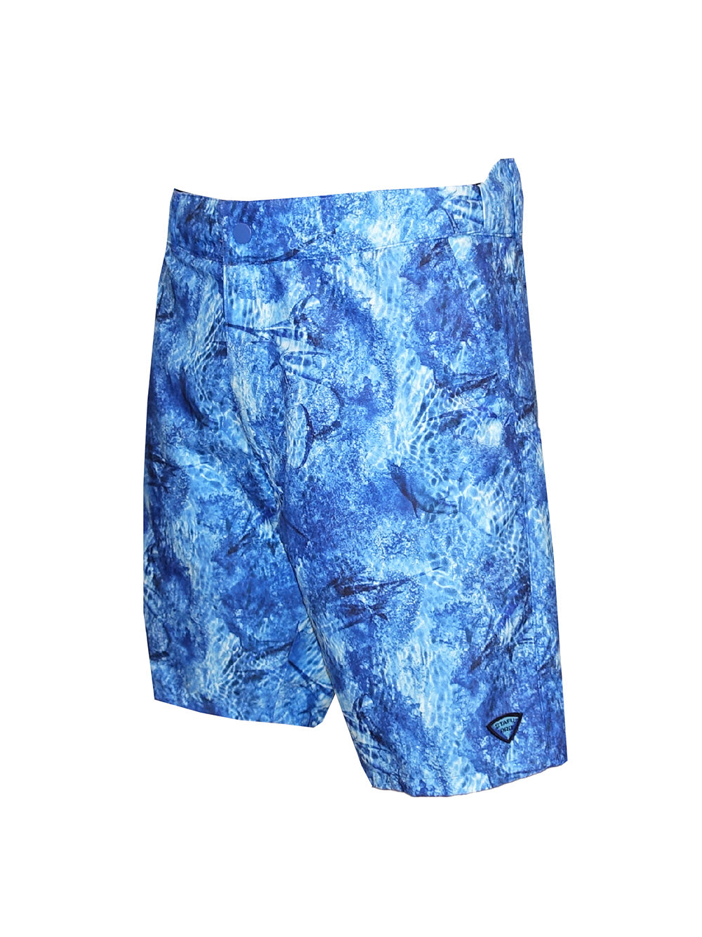 Andaman Adjustable Waist Shorts - Marlin Mania Blue