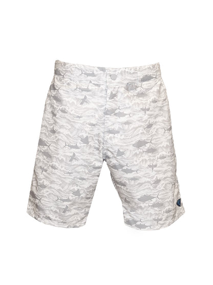 Andaman Adjustable Waist Shorts - Signature White