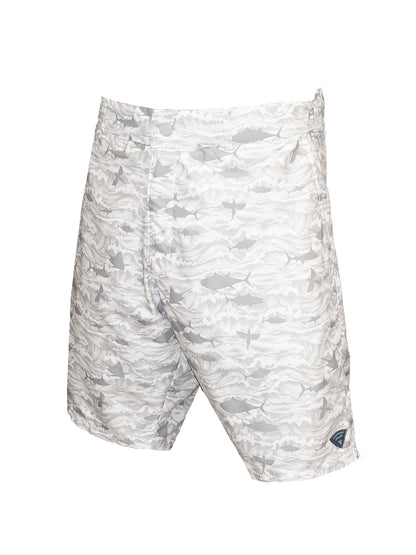 Andaman Adjustable Waist Shorts - Signature White