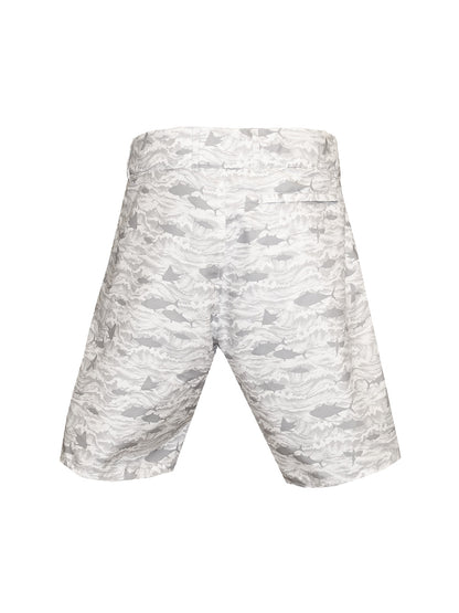 Andaman Adjustable Waist Shorts - Signature White