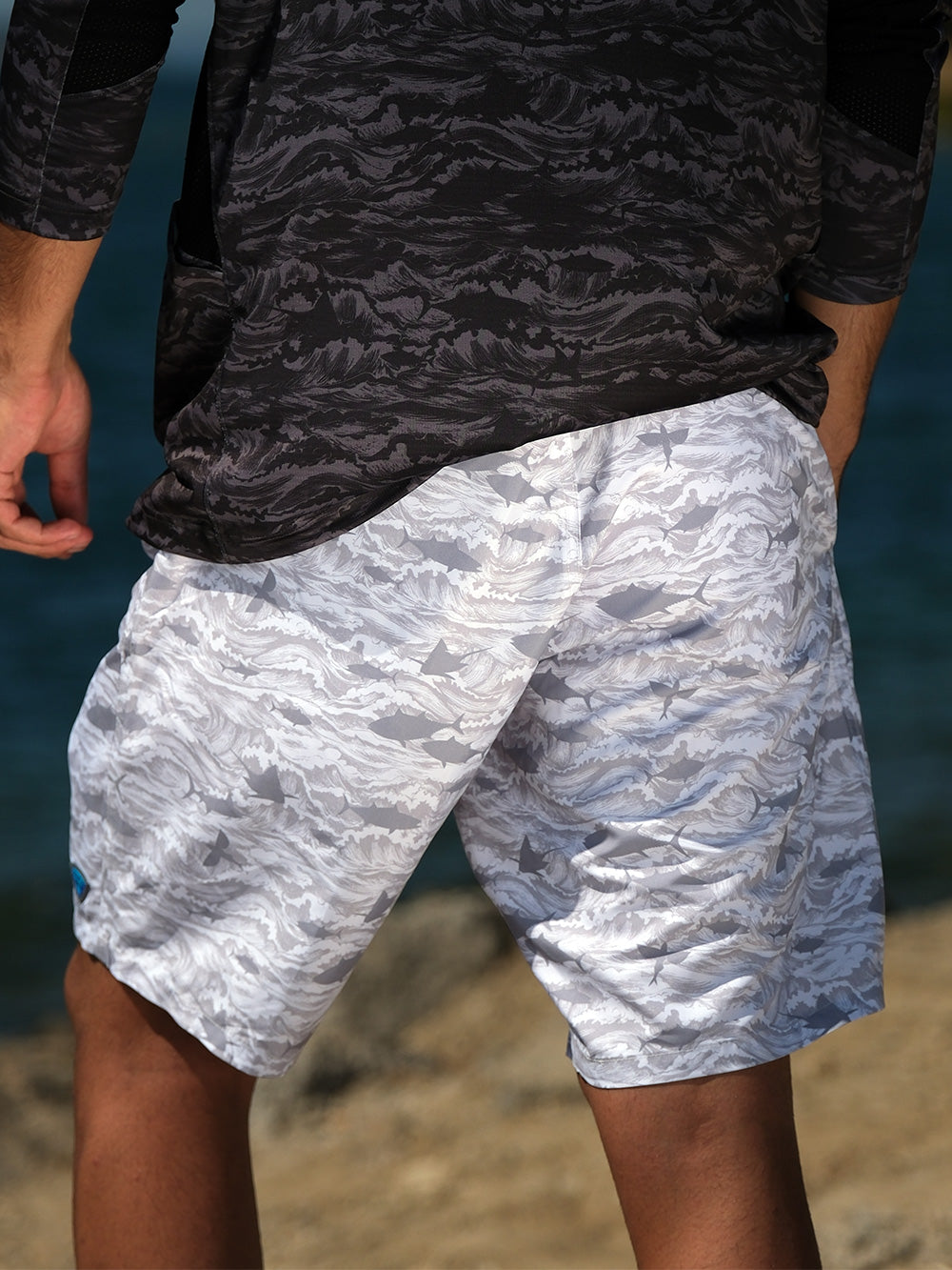 Andaman Adjustable Waist Shorts - Signature White