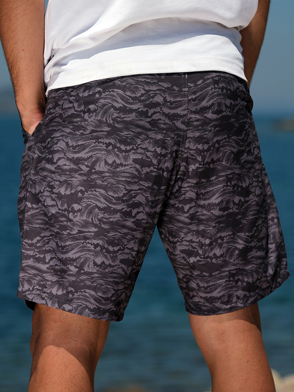 Andaman Adjustable Waist Shorts - Signature Black