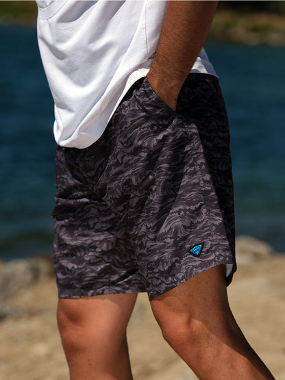 Andaman Adjustable Waist Shorts - Signature Black