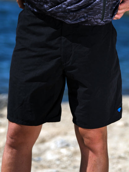 Andaman Adjustable Waist Shorts - Black