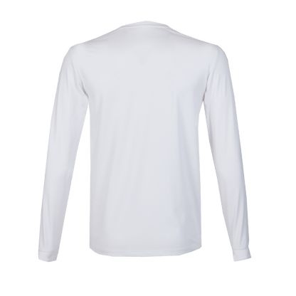 Apex v2 Men's Long Sleeve Crew Neck Fisherman Sailor White UV Protected Shirt