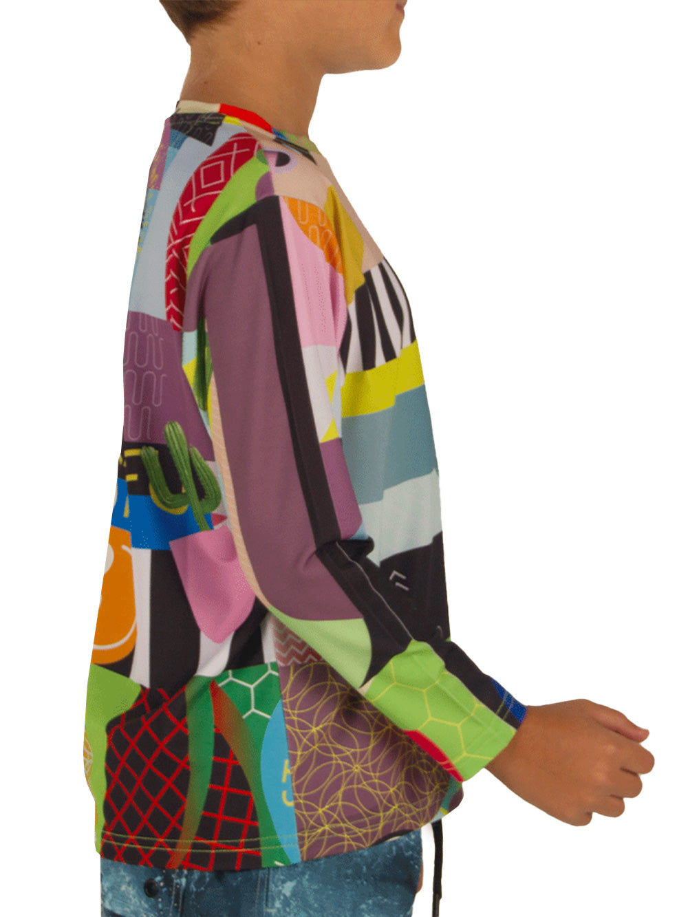 Apex Jr. UV Uzun Kollu T-Shirt - Colorful Faces - Stafu Pro Series