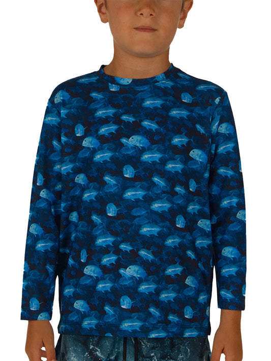 Apex Jr. UV Uzun Kollu T-Shirt - Blue GT Siyah - Stafu Pro Series