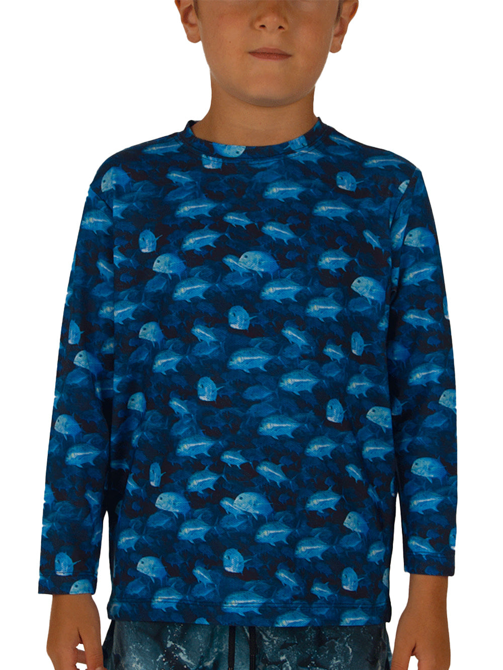 Apex Jr. UV Uzun Kollu T-Shirt - Blue GT Siyah