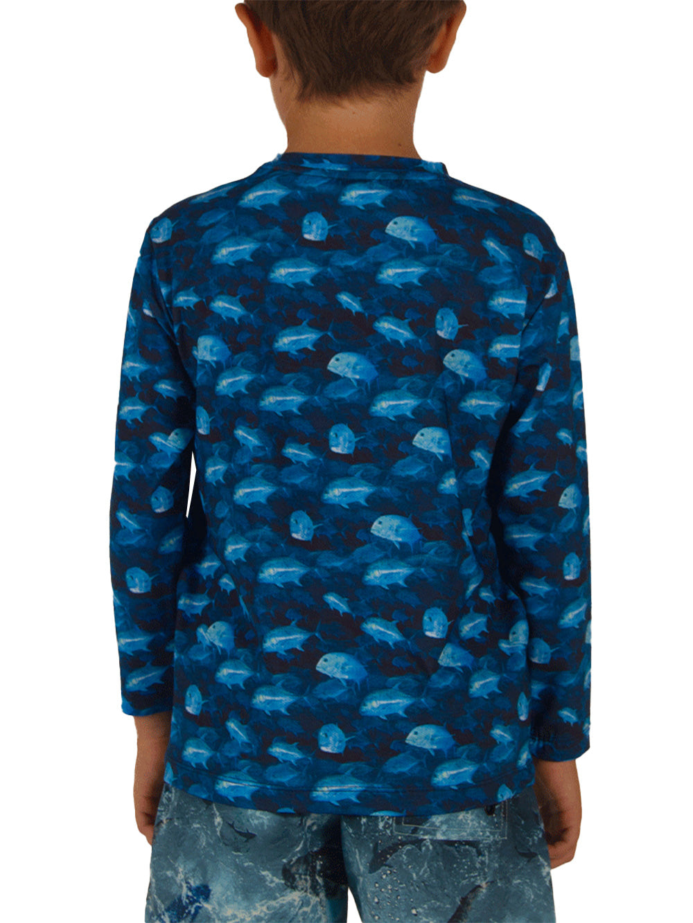 Apex Jr. UV Uzun Kollu T-Shirt - Blue GT Siyah
