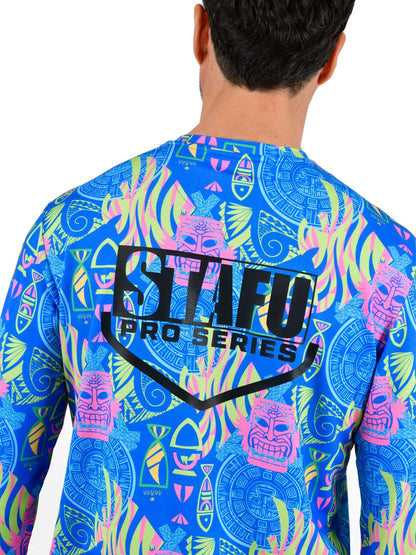 Apex UV Uzun Kollu Performans T-Shirt -Samoa Blue
