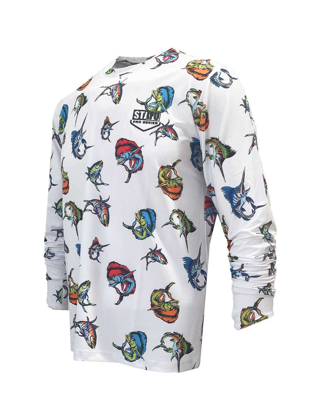 Apex UV Long Sleeve Performance T-Shirt - Cartoon White