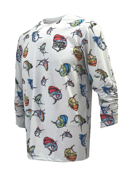 Apex UV Long Sleeve Performance T-Shirt - Cartoon Gray