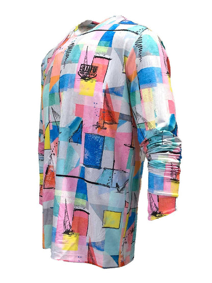 Apex UV Long Sleeve Performance T-Shirt - Geosail