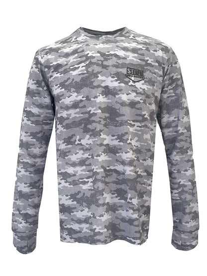 Apex UV Long Sleeve Performance T-Shirt - Camo Grey