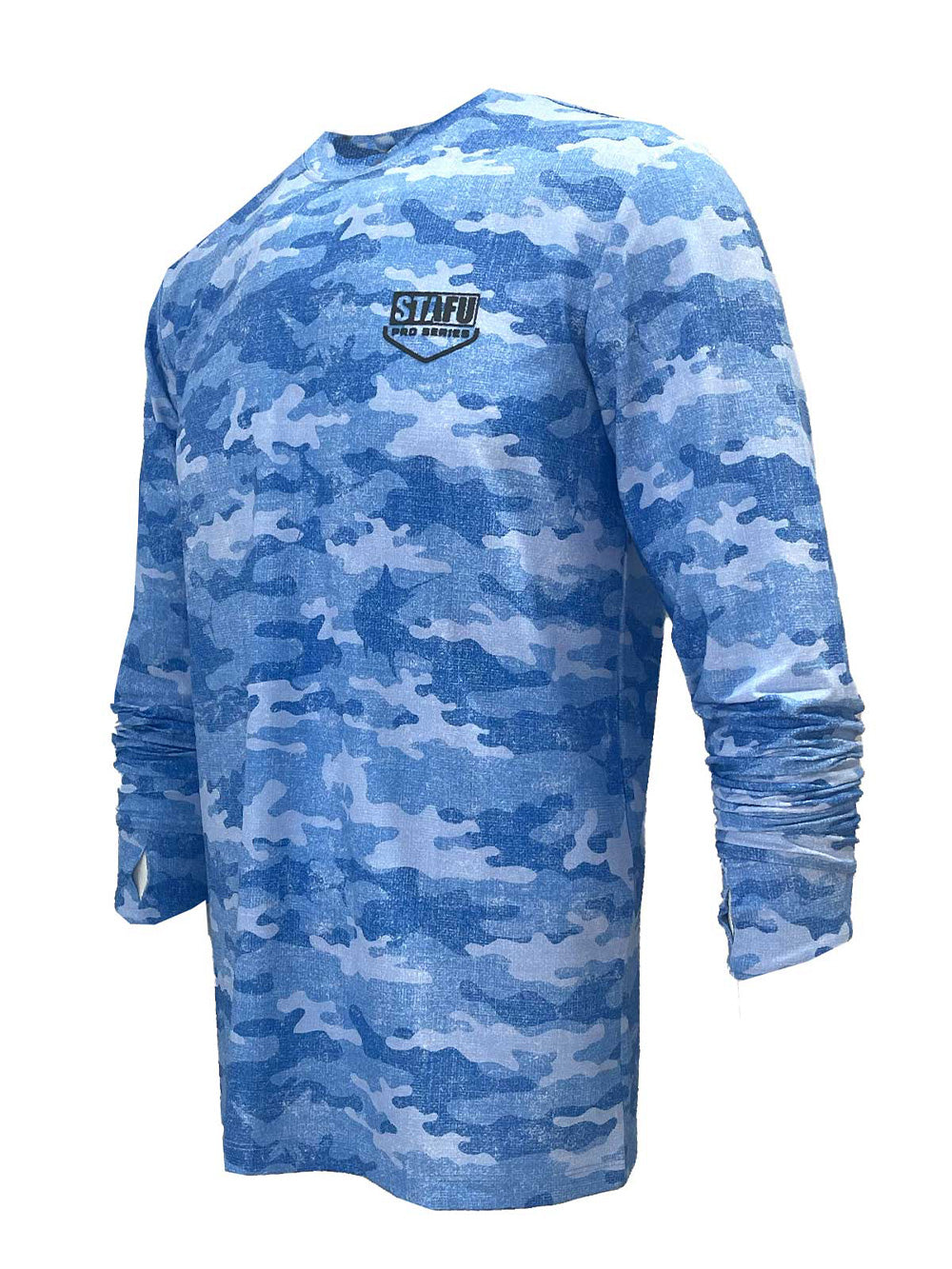 Apex UV Long Sleeve Performance T-Shirt - Camo Blue