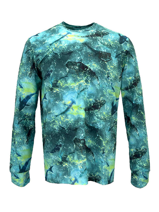 Apex UV Uzun Kollu Performans T-Shirt - Shark Lime