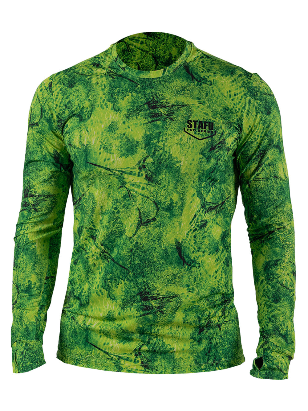 Apex UV Uzun Kollu Performans T-Shirt - Marlin Mania Yeşil