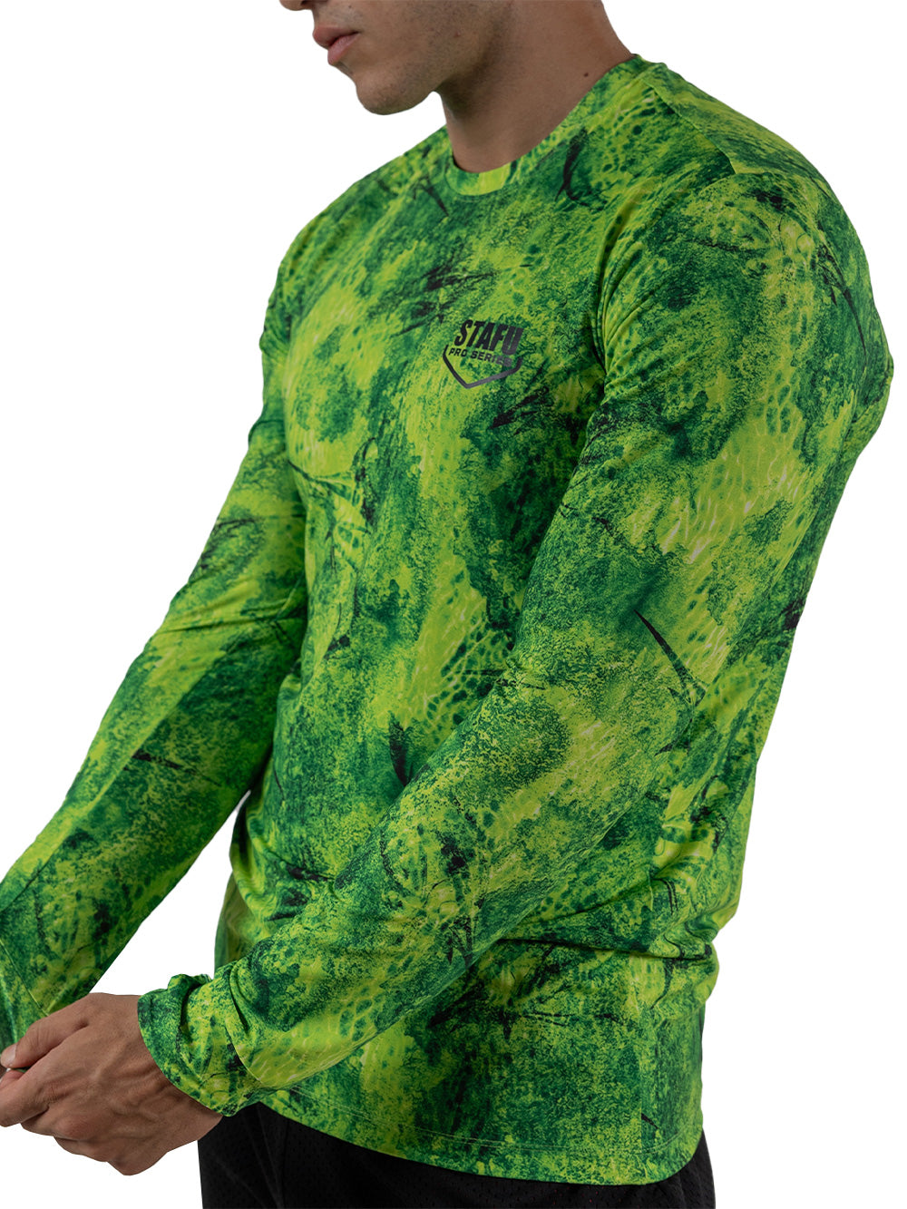 Apex UV Uzun Kollu Performans T-Shirt - Marlin Mania Yeşil