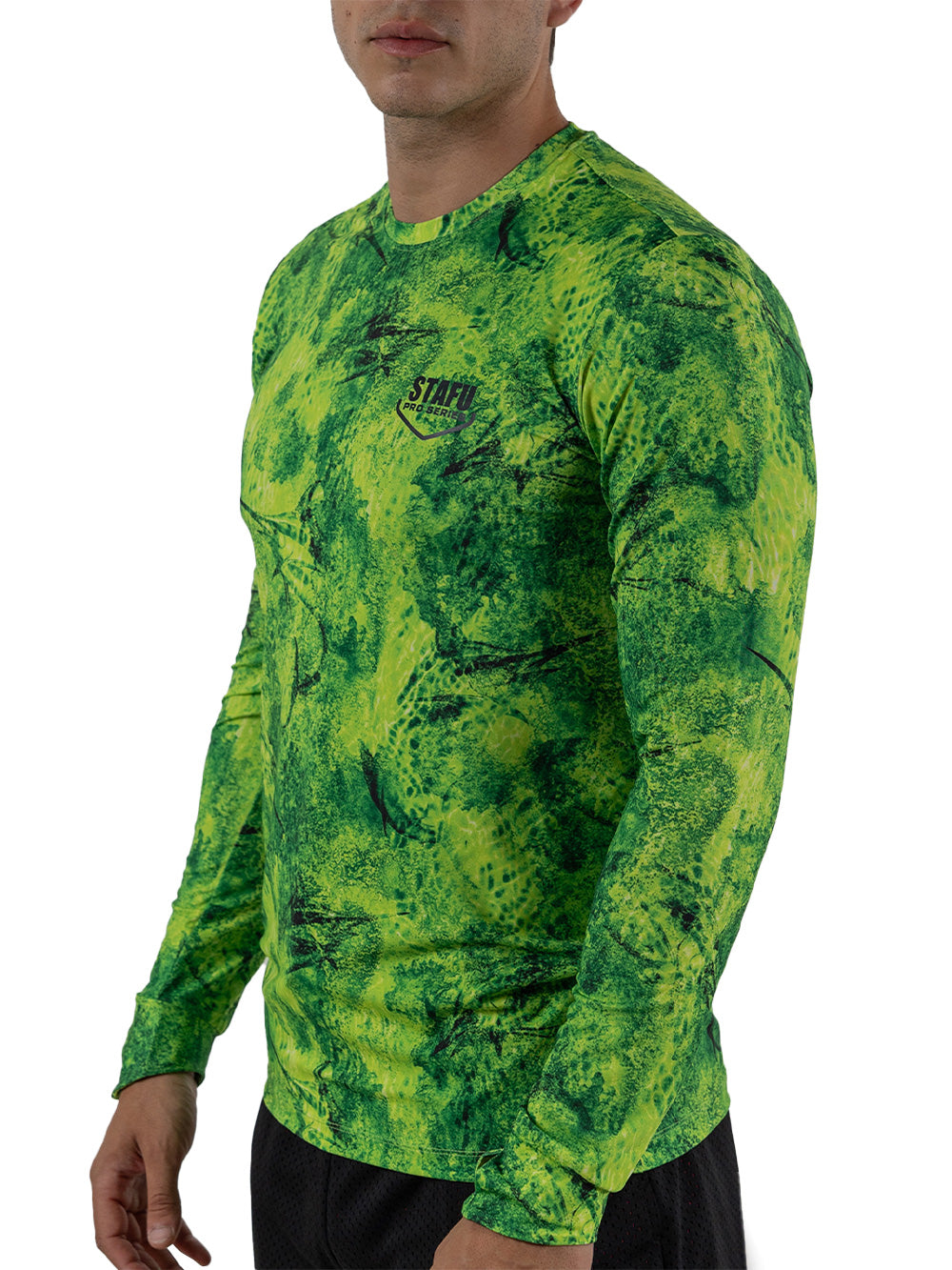 Apex UV Uzun Kollu Performans T-Shirt - Marlin Mania Yeşil