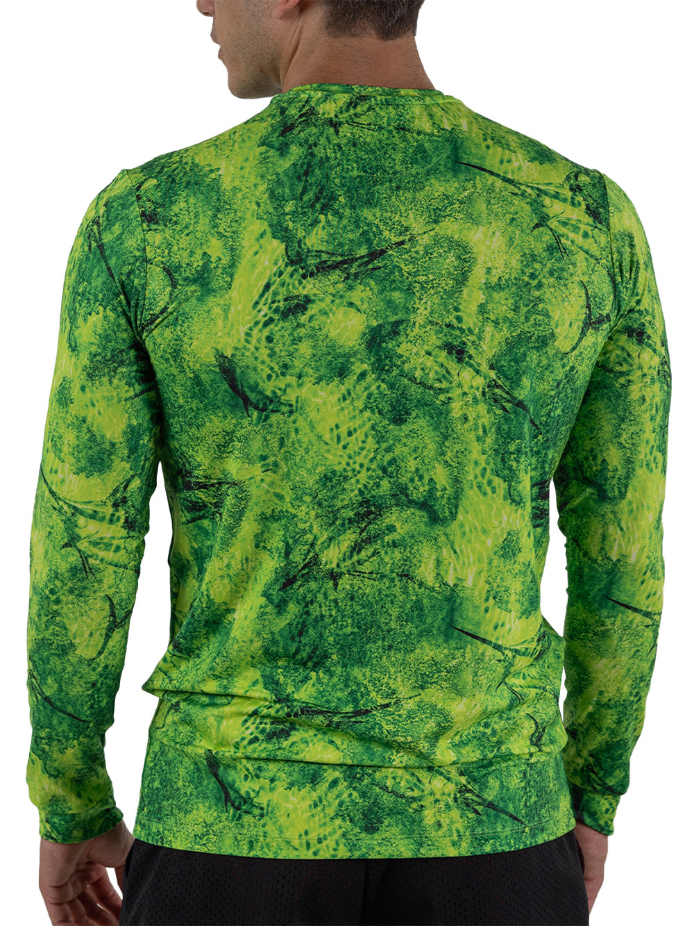 Apex UV Uzun Kollu Performans T-Shirt - Marlin Mania Yeşil