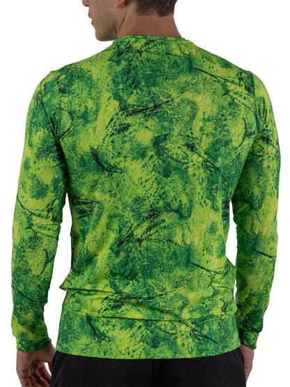 Apex UV Uzun Kollu Performans T-Shirt - Marlin Mania Yeşil