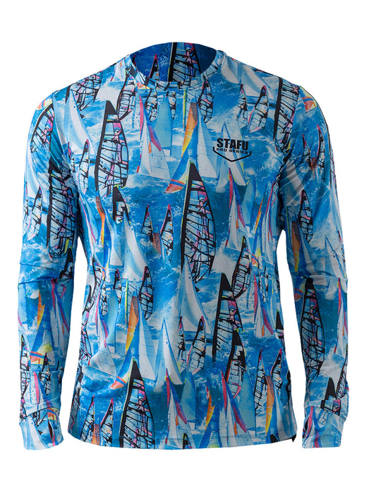 Apex UV Long Sleeve Performance T-Shirt - Sailor Blue