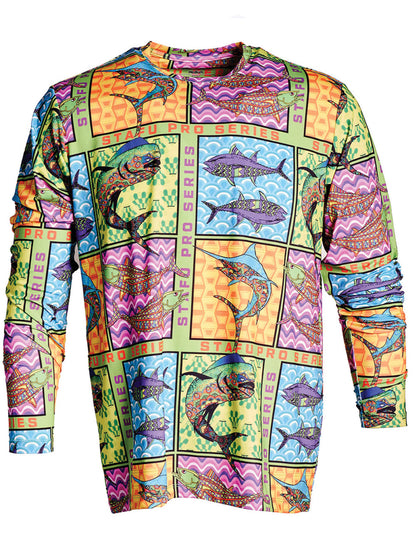 Apex UV Uzun Kollu Performans T-Shirt - Fish Eye
