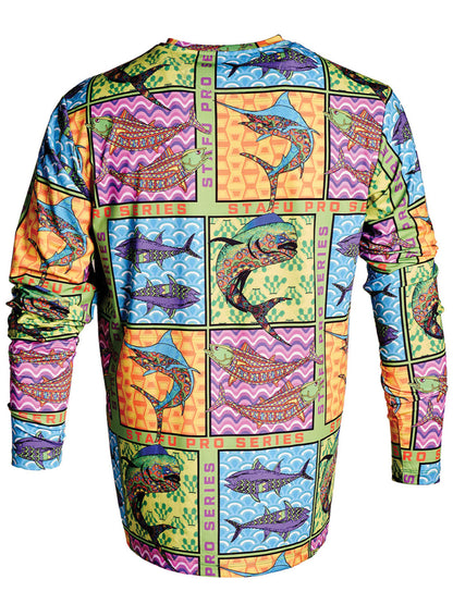 Apex UV Uzun Kollu Performans T-Shirt - Fish Eye