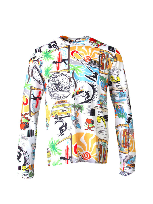 Apex Long Sleeve UV-Protected T-Shirt -Samoa Blue