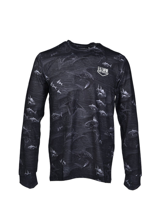 Apex UV Long Sleeve Performance T-Shirt - Frenzy Black