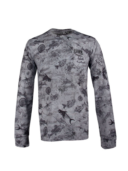 Apex  UV Uzun Kollu Performans T-Shirt - Paleo Grey