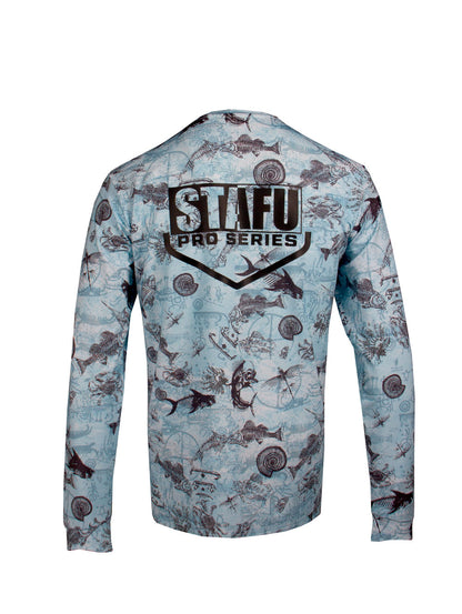 Apex UV Long Sleeve Fishing Shirt Paleo- Blue