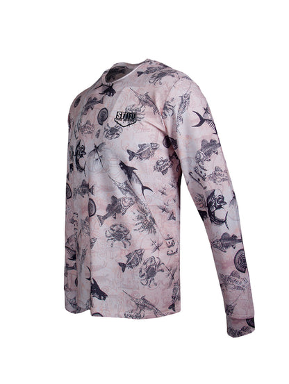 Apex UV Uzun Kollu Performans T-Shirt - Paleo Salmon