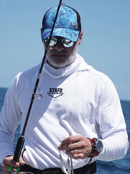 Argonaut Masked UV Protection Long Sleeve Performance T-Shirt - White