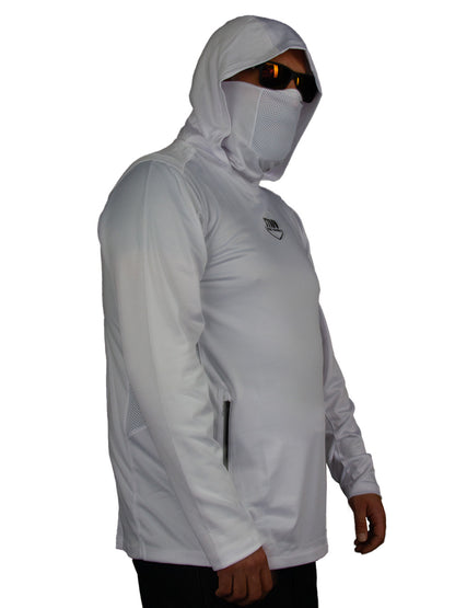 Argonaut Masked UV Protection Long Sleeve Performance T-Shirt - White