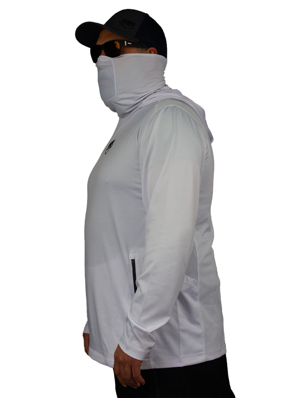 Argonaut Masked UV Protection Long Sleeve Performance T-Shirt - White