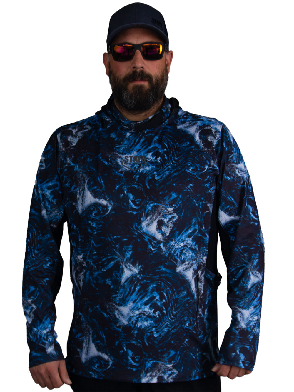 Argonaut Maskeli UV Korumalı Uzun Kollu Performans T-Shirt - Dark Storm - Stafu Pro Series