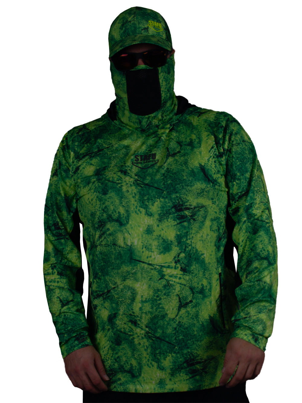 Argonaut Masked UV Protection Long Sleeve Performance T-Shirt - Marlin Mania Green