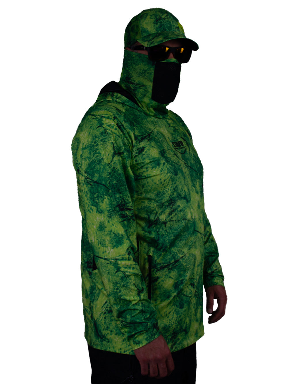 Argonaut Masked UV Protection Long Sleeve Performance T-Shirt - Marlin Mania Green