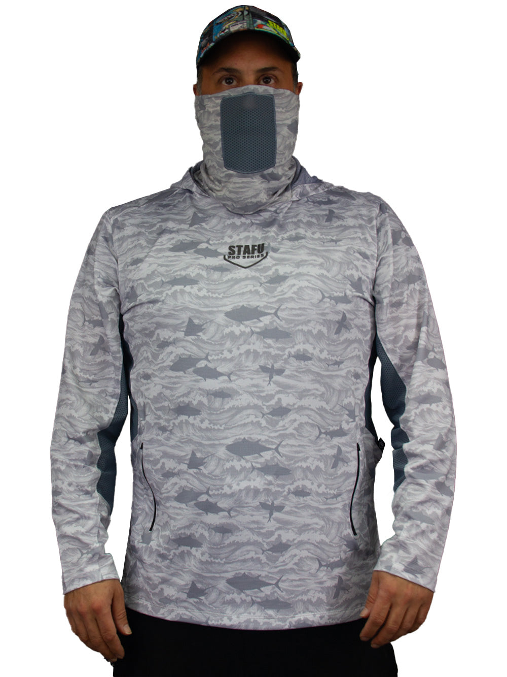 Argonaut Masked UV Protection Long Sleeve Performance T-Shirt - Signature White