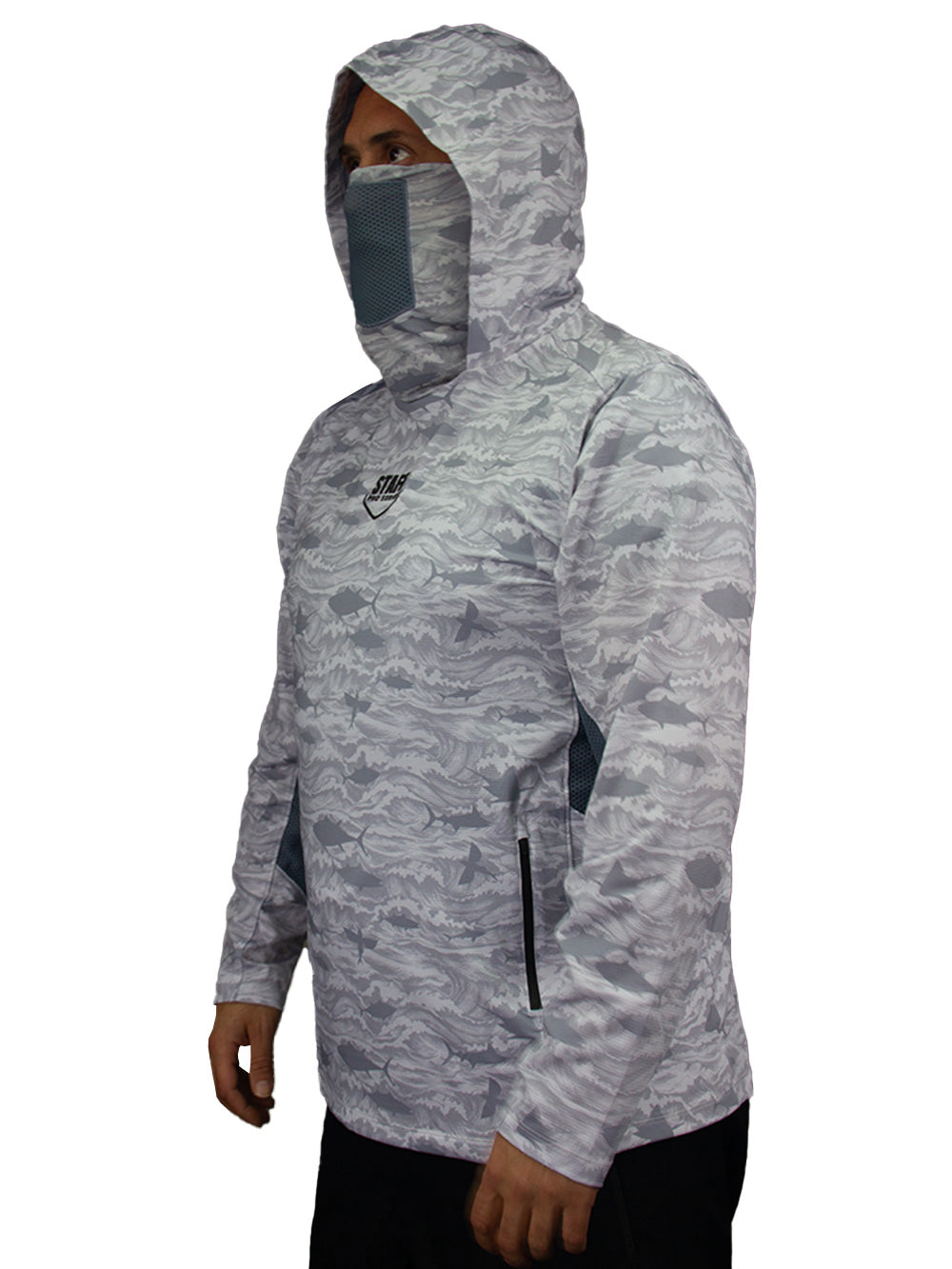 Argonaut Masked UV Protection Long Sleeve Performance T-Shirt - Signature White