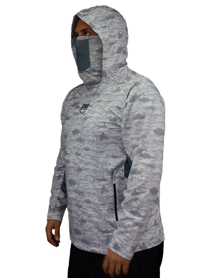 Argonaut Masked UV Protection Long Sleeve Performance T-Shirt - Signature White