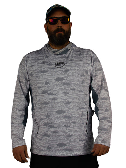 Argonaut Masked UV Protection Long Sleeve Performance T-Shirt - Signature White